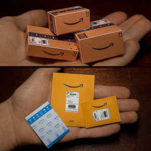 Modelo de mini caixas e envelopes da Amazon | Funciona no Cricut