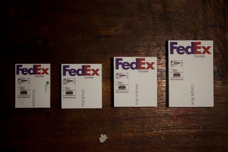 Mini FedEx Boxes Template Works on Cricut | Etsy