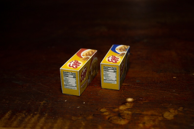 Mini Eggo Waffle Boxes Template Works on Cricut Etsy