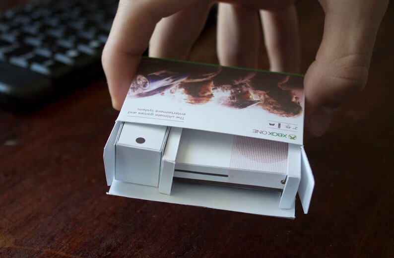 Printable Miniature Xbox One S White 2TB Paper Template 1:6 | Etsy