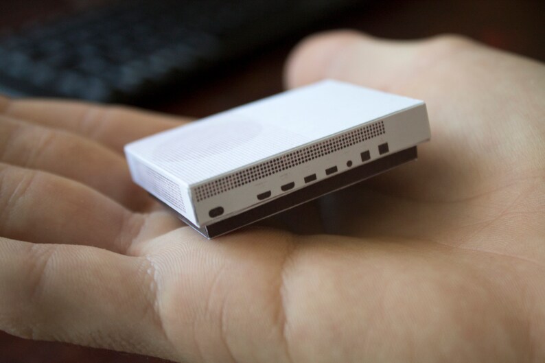 Printable Miniature Xbox One S White 2TB Paper Template 16 Etsy