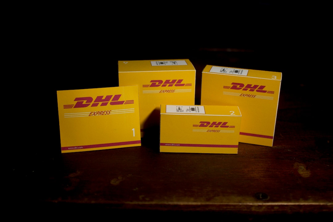 Mini DHL Boxes Template Etsy
