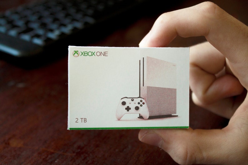 Printable Miniature Xbox One S White 2TB Paper Template 1:6 | Etsy