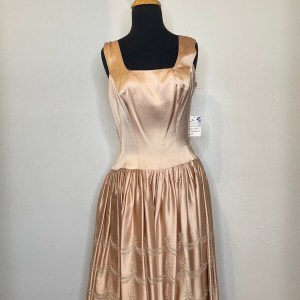 Vintage Dress in Champagne main image 1