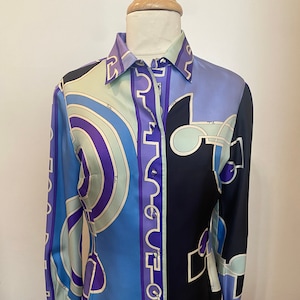 1960-70s Emilio Pucci button up top
