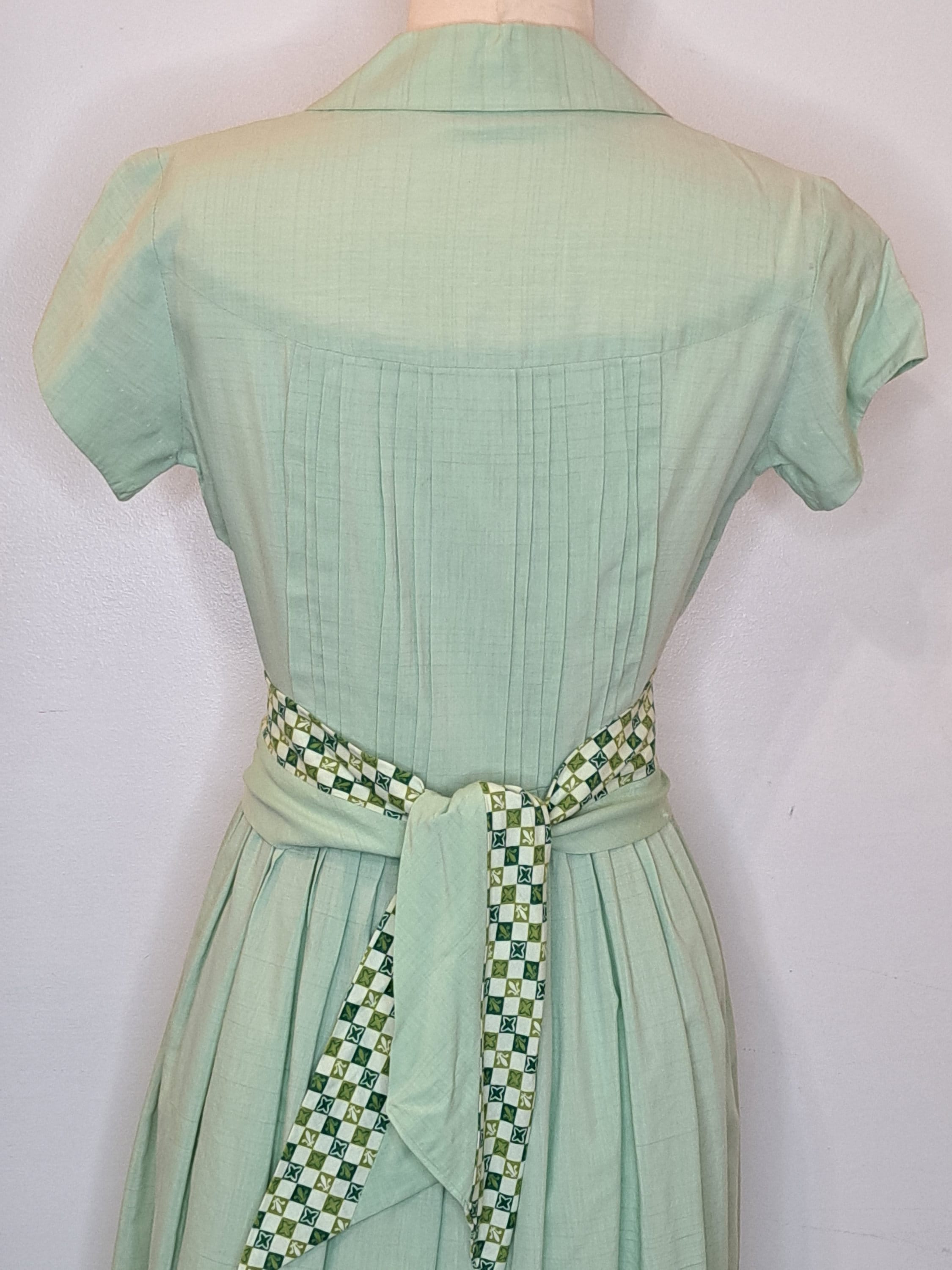 1950s Mint Green Dress with Belt