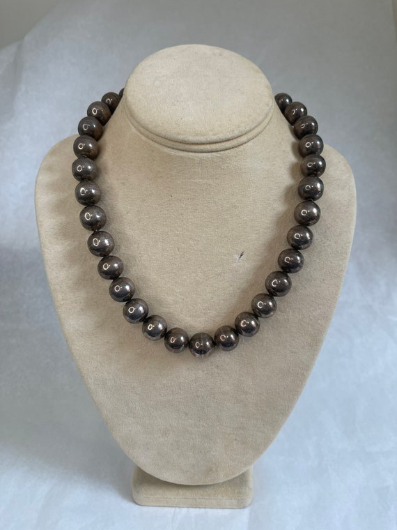 Sterling Silver Beaded Necklace