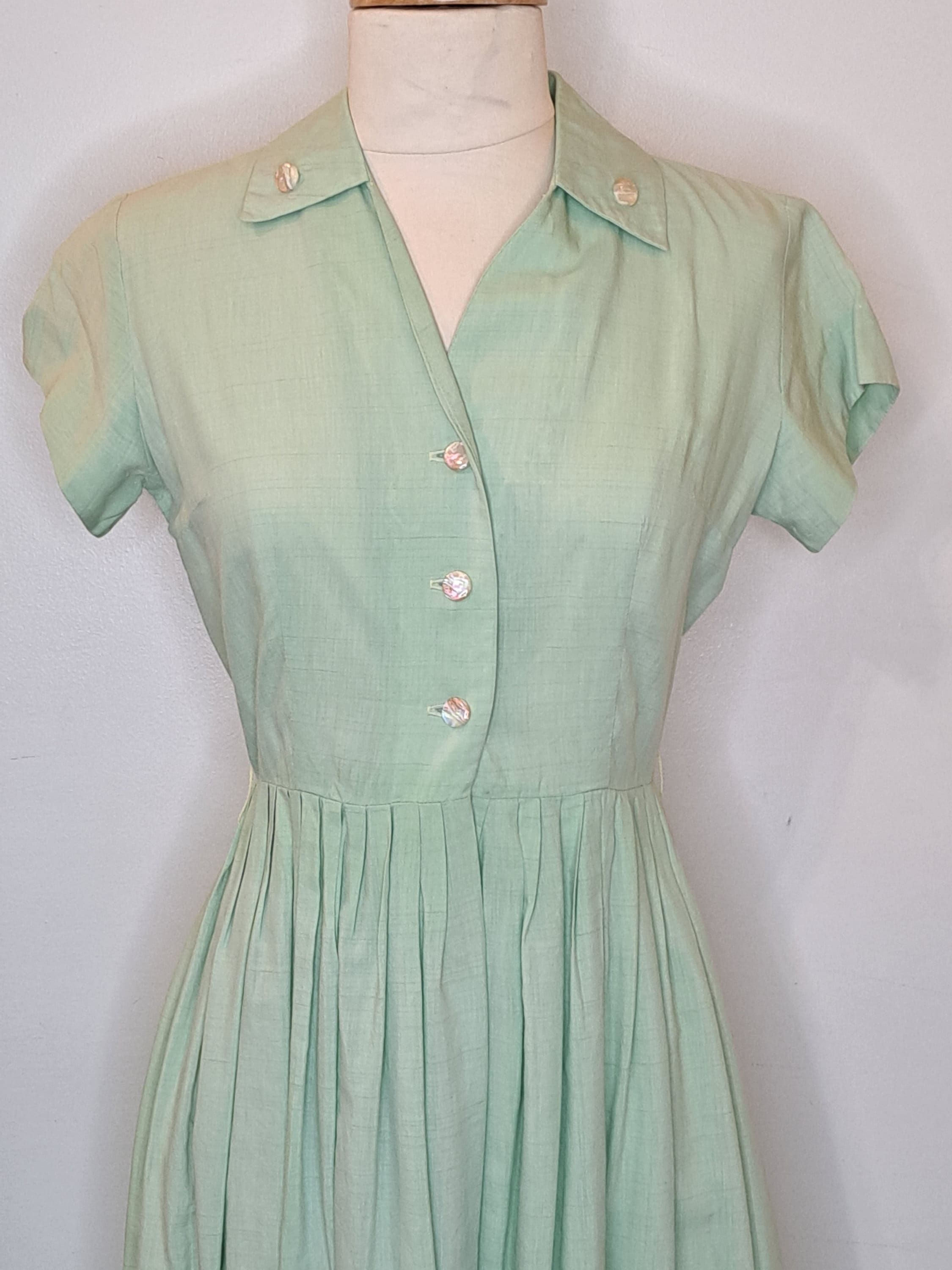 1950s Mint Green Dress with Belt