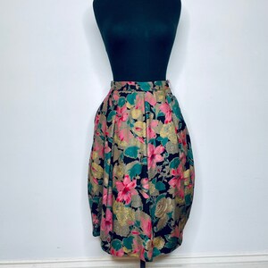 Giorgio Armani 1980s Floral Skirt