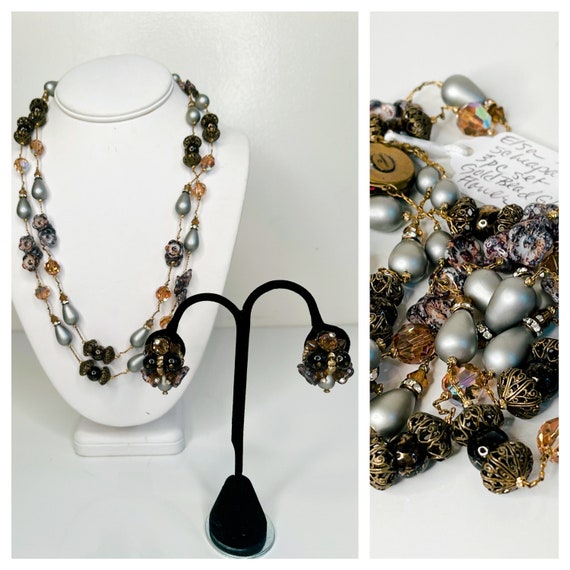1940s Schiaparelli Beaded 3pc Set - image 2