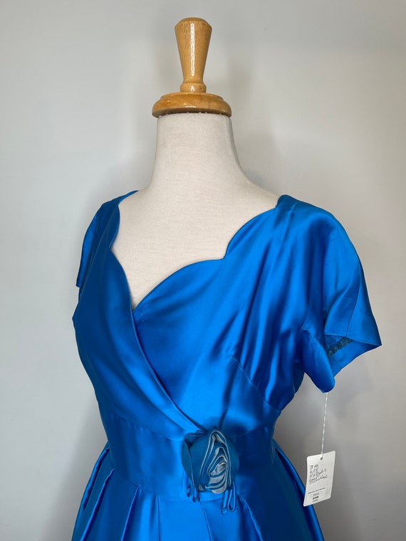 1950’s Elinor Gay Blue Dress - image 8