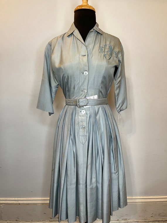 1950 Miss Serbin Blue Dress - image 1