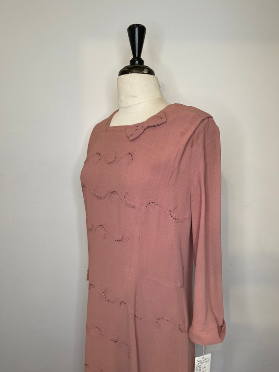 1940s R+H Grossmark London pink dress - image 10