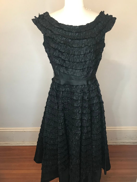 Vicky Vaughn black ribbon dress