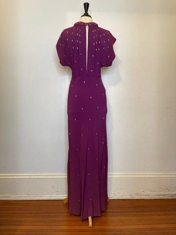 Vintage purple day dress - image 4