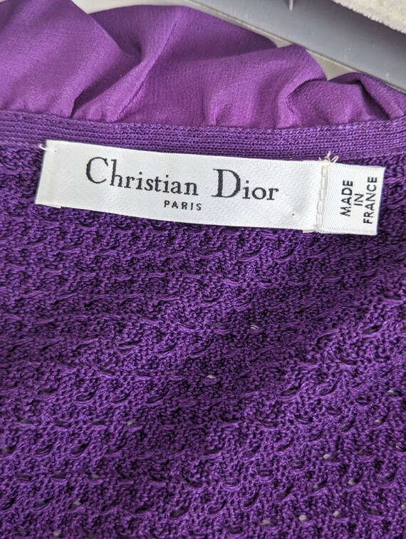 Christian Dior Silk Purple Cardigan - image 5