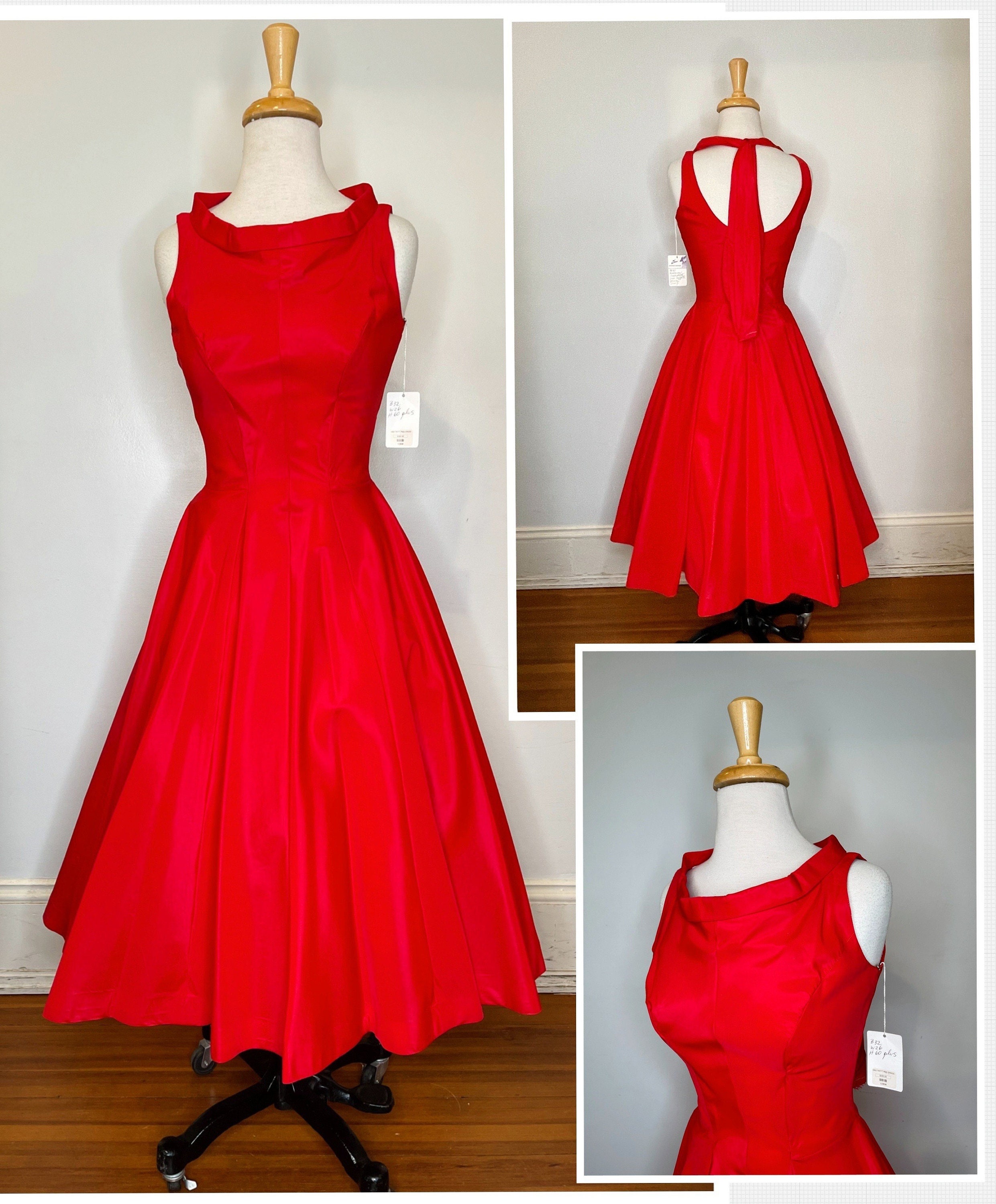 Vestido rojo de Marilyn Monroe de los años 50 - Etsy España Vestido rojo de Marilyn Monroe de los años 50 - Etsy España