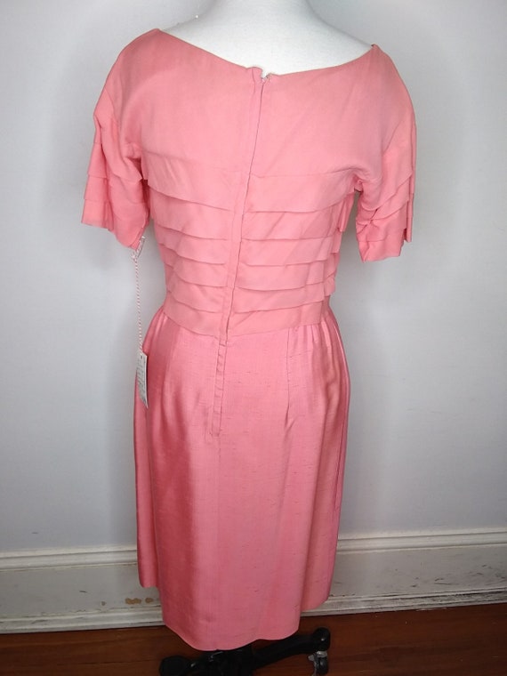 1950s-1960s Miss Elliette Pink Dress Cropped Jack… - image 3