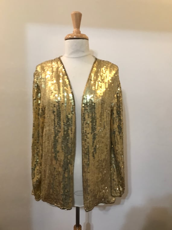 Metamorphosis gold sequin jacket