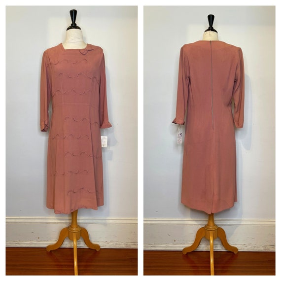 1940s R+H Grossmark London pink dress - image 1