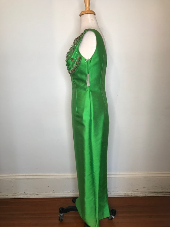 1960’s Green Raw Silk 2pc Set - image 2