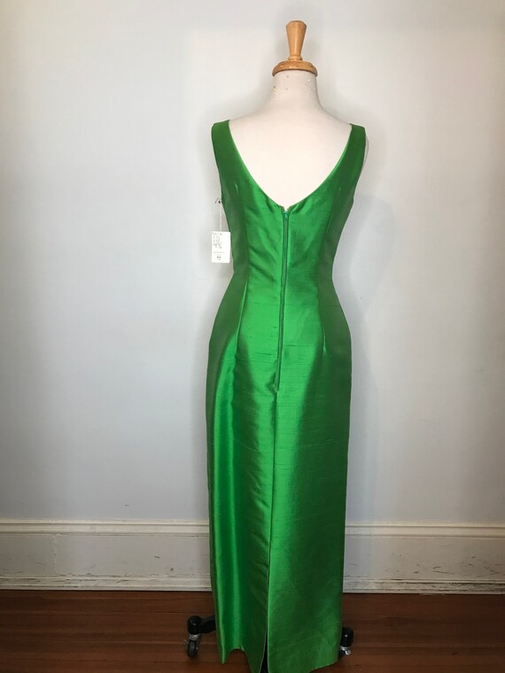 1960’s Green Raw Silk 2pc Set - image 8