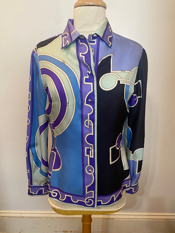 1960-70s Emilio Pucci Button up Top - Etsy
