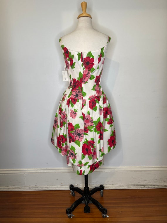 1980s Scaasi floral dress - image 7