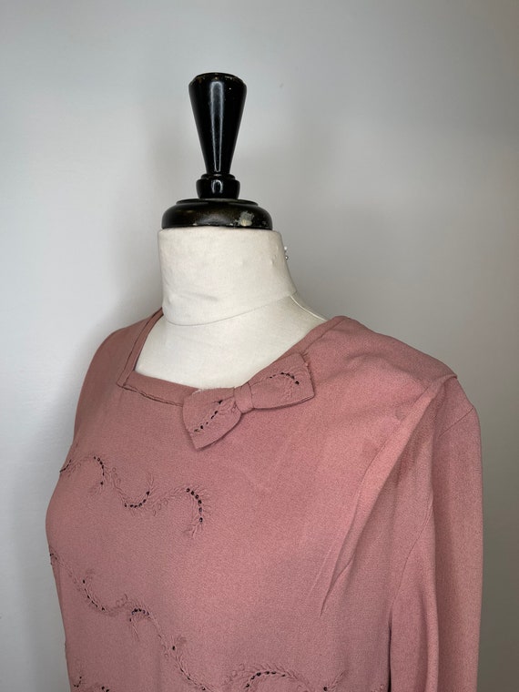 1940s R+H Grossmark London pink dress - image 8