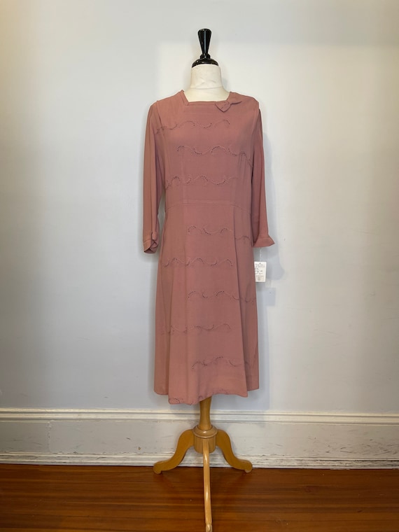 1940s R+H Grossmark London pink dress - image 4