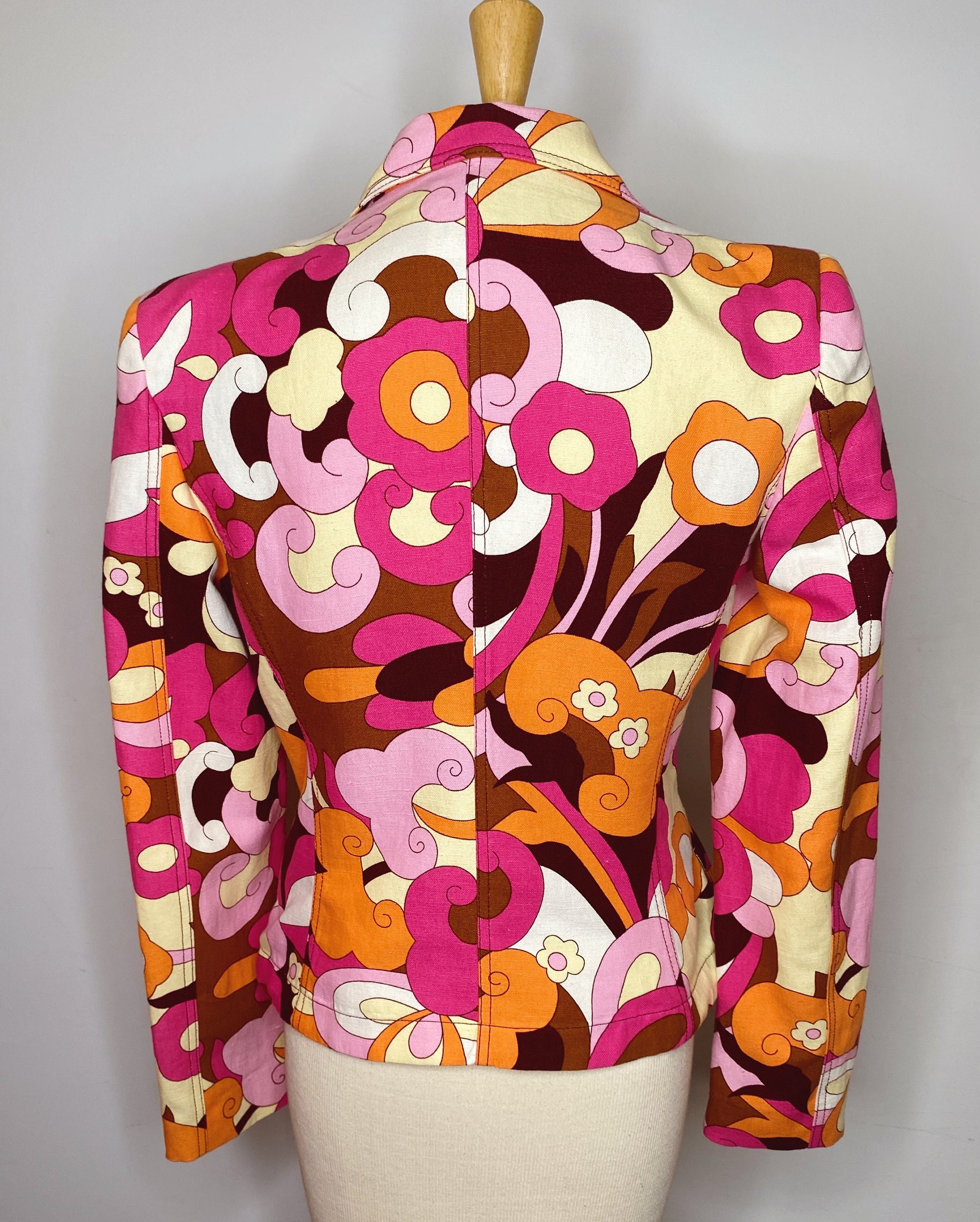 1990s Vintage D&G Dolce and Gabbana Pink , Yellow, Orange