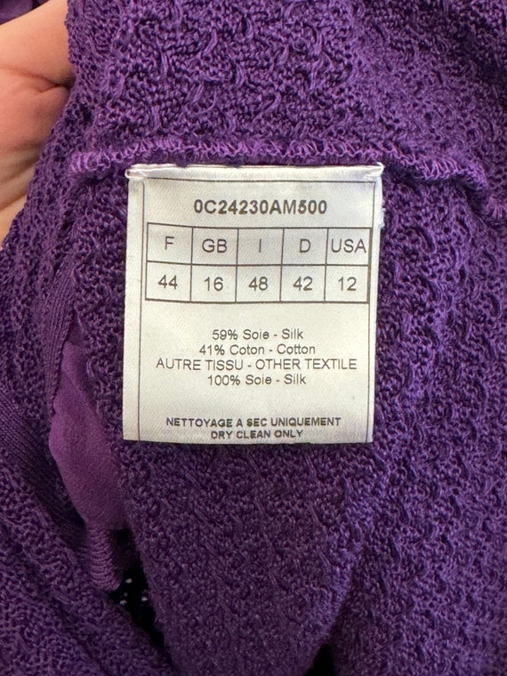 Christian Dior Silk Purple Cardigan - image 8