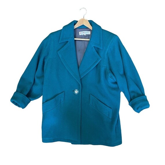 ジャケット・アウター YVES SAINT LAURENT long coat Turquoise YVES SAINT LAURENT long coat Turquoise