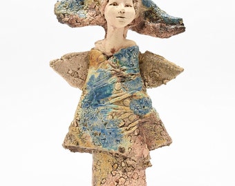 Ceramic figure, ceramic sculpture, ceramic art, hand made clay sculpture. 32cm