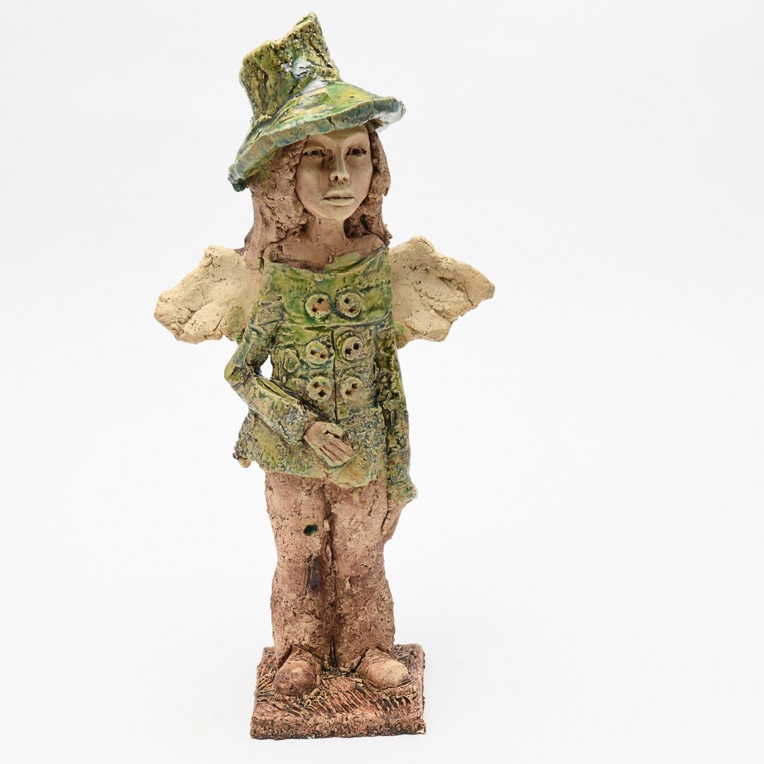 Ceramic Angel, Ceramic Figure, Ceramic Sculpture, Ceramic Art, Hand ...