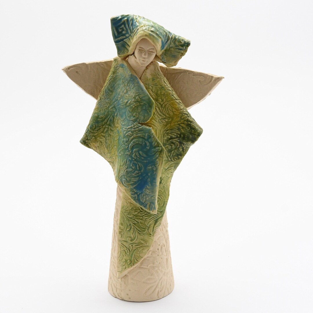 Ceramic Angel Ceramic Angel Ceramic Sculpture Sculpture - Etsy