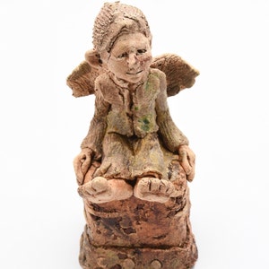 Ceramic figure, ceramic figure, ceramic sculpture, ceramic art, hand made clay sculpture. 29cm