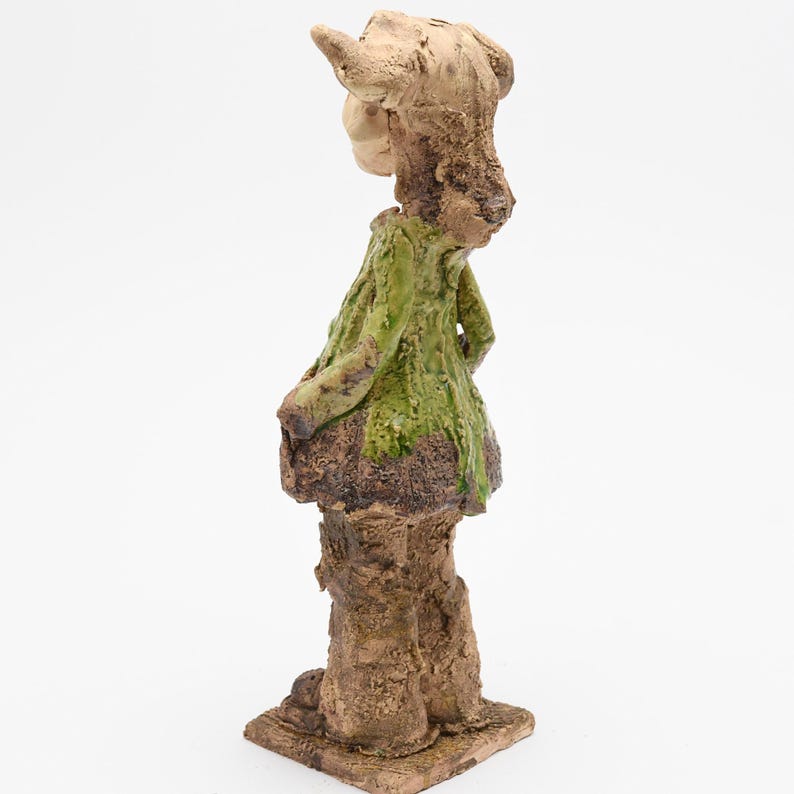 Rokita Field Devil Ceramic Figure, Ceramic Sculpture, Ceramic Art, Hand