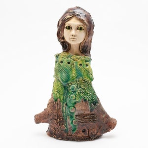 Ceramic figure, ceramic figure, ceramic sculpture, ceramic art, hand made clay sculpture. 29cm