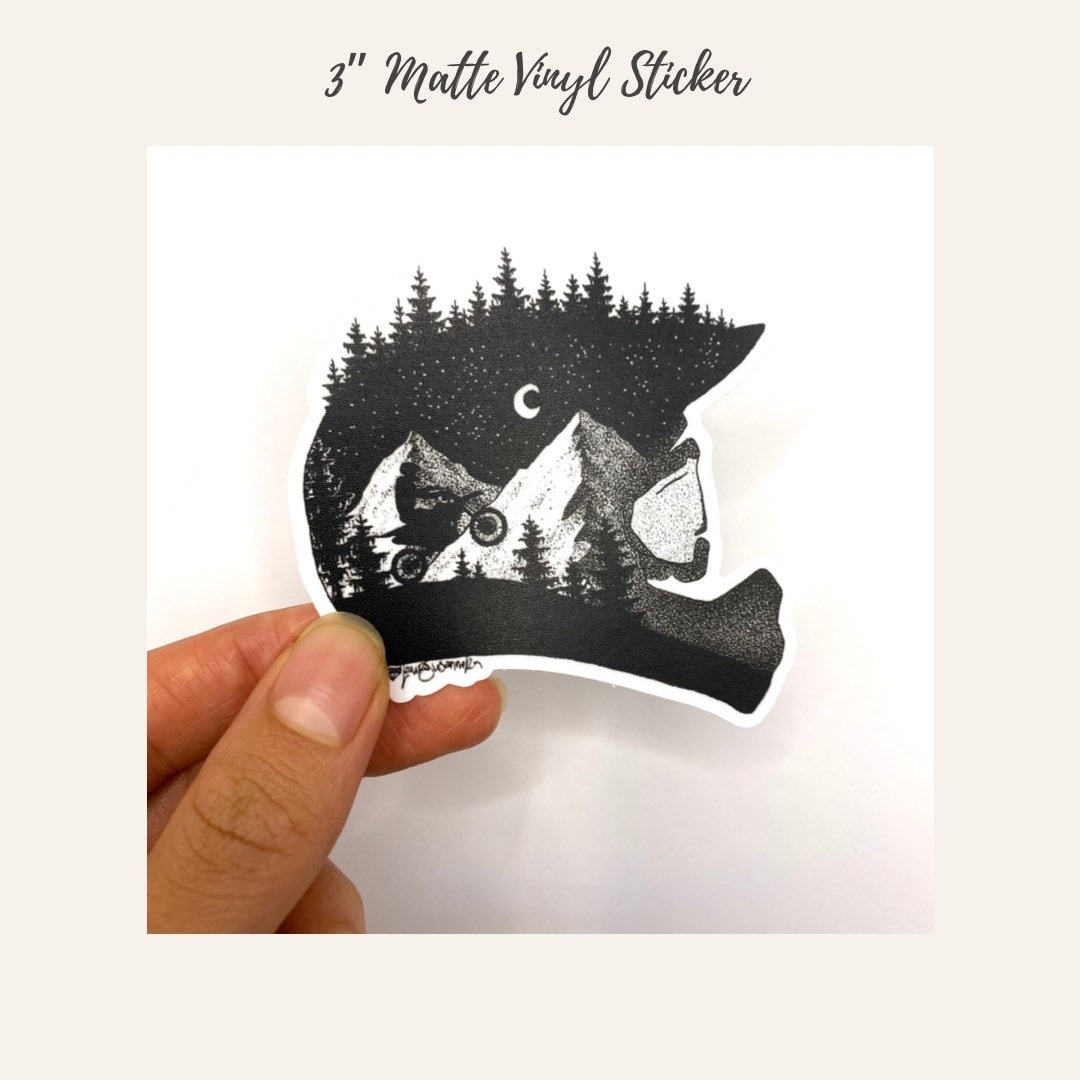 Bike Helmet Sticker Bike Helmet Die Cut Vinyl Sticker Etsy
