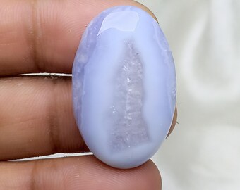 100%Natural Blue Lace Agate Gemstone Handmade Pendant Jewelry Gift for Christmas