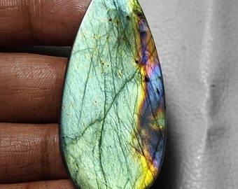 Wonderful Quality Labradorite *Oval Shape* Cabochon Loose Gemstone *Size- xMM* Beautiful *multi* Fire Labradorite For Jewelry.!!