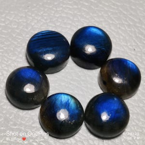 Amazing Quality Purple Labradorite Cabochons Labradorite Spectrolite Gemstone Natural Handmade Labradorite Loose Stone Size   5 mm.