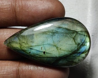 Wonderful Quality Labradorite *Oval Shape* Cabochon Loose Gemstone *Size- xMM* Beautiful *multi* Fire Labradorite For Jewelry.!!