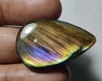 Wonderful Quality Labradorite *Oval Shape* Cabochon Loose Gemstone *Size- xMM* Beautiful *multi* Fire Labradorite For Jewelry.!!