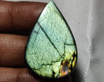 Wonderful Quality Labradorite *Oval Shape* Cabochon Loose Gemstone *Size- xMM* Beautiful *multi* Fire Labradorite For Jewelry.!!