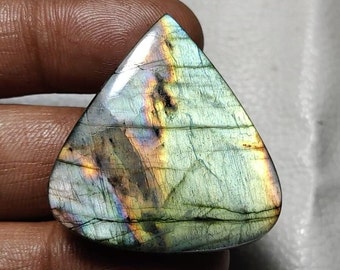 Wonderful Quality Labradorite *Oval Shape* Cabochon Loose Gemstone *Size- xMM* Beautiful *multi* Fire Labradorite For Jewelry.!!