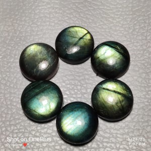 Amazing Quality Purple Labradorite Cabochons Labradorite Spectrolite Gemstone Natural Handmade Labradorite Loose Stone Size.7 MM