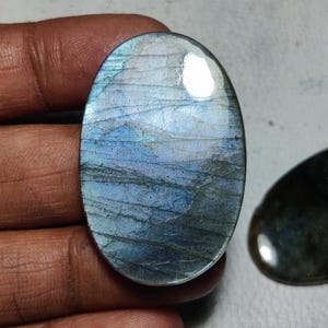 Amazing Quality Purple Labradorite Cabochons Labradorite Spectrolite Gemstone Natural Handmade Labradorite Loose Stone Size  (43X28]mm.