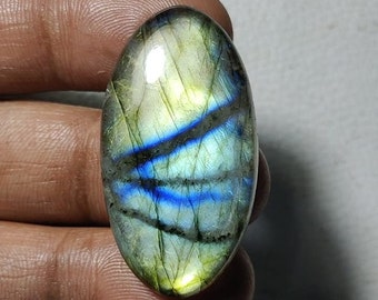 Wonderful Quality Labradorite *Oval Shape* Cabochon Loose Gemstone *Size- xMM* Beautiful *multi* Fire Labradorite For Jewelry.!!